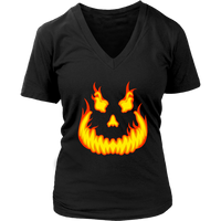 Jack Olantern Smile T-Shirt - Halloween Pumpkin Tee - Womens Plus Size up to 4X