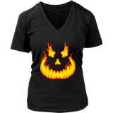 Jack Olantern Smile T-Shirt - Halloween Pumpkin Tee - Womens Plus Size up to 4X