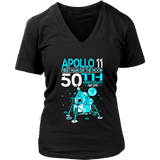 Apollo 11 First Man on the Moon Landing 50th Year T-Shirt - Womens Plus Size Up To 4X