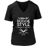 Funny Dog Grooming Tshirt - Doggy Style Pet Groomer T-Shirt - Womens Plus Size Up To 4X