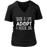 Adopt A Dog T-Shirt - Dog Lover's T Shirt - Womens Plus Size Up To 4X