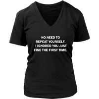 I Ignored You Tshirt - Sarcasm Quote T-shirt - Novelty - Womens Plus Size up to 4X