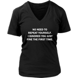 I Ignored You Tshirt - Sarcasm Quote T-shirt - Novelty - Womens Plus Size up to 4X