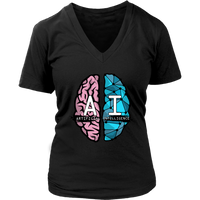 AI Brain Science Tshirt - Artificial Intelligence T-Shirt - Womens Plus Size Up To 4X