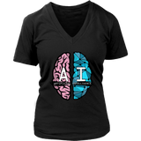 AI Brain Science Tshirt - Artificial Intelligence T-Shirt - Womens Plus Size Up To 4X