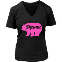 Womens Teddy Bear Mom T-Shirt - Funny Mommy Tshirt - Tee for Mother - Womens Plus Size up to 4X