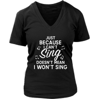 Wannabe Singer Tshirt - Funny Music T-Shirt - Novelty Tee - Womens Plus Size Up To 4X