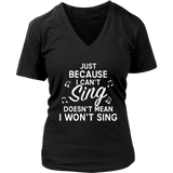 Wannabe Singer Tshirt - Funny Music T-Shirt - Novelty Tee - Womens Plus Size Up To 4X