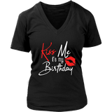 Kiss Me It's My Birthday T-Shirt - Couple Shirt - Bday Tees - Womens Plus Size Up To 4X