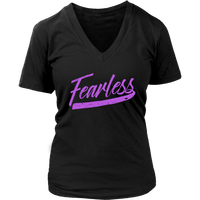 Fearless T-Shirt - Inspirational Shirts - Womens Novelty Tshirt - Plus Size Up To 4X