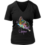 Cute Flying Butterfly Graphic Shirt - Unique Novelty T-Shirt - Womens Plus Size Up To 4X