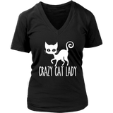 Crazy Cat Lady Graphic Shirt - Cute Kitty TShirt - Cat Mom - Womens Plus Size Up To 4X