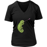 Chameleon - Love Animals Tshirt - Graphic Realistic T-shirt - Womens Plus Size up to 4X