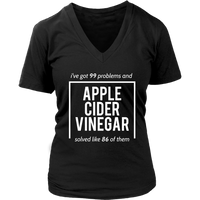 Apple Cider Vinegar T-Shirt - Miracle Cure Tshirt - Witty T - Womens Plus Size Up To 4X