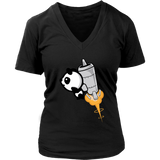 Panda Rocket Tshirt - Space Animal T-Shirt - Rocketship Tee - Womens Plus Size Up To 4X