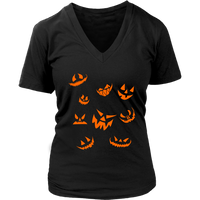 Evil Laugh Halloween Tshirt - Jack O Lantern Pumpkin Tee - Womens Plus Size Up To 4X