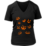 Evil Laugh Halloween Tshirt - Jack O Lantern Pumpkin Tee - Womens Plus Size Up To 4X