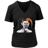 Killer Clown Halloween Tshirt - Monster Harlequin T-Shirt - Womens Plus Size Up To 4X