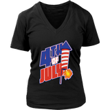 4th Of July T-Shirt - Fireworks Tshirt - US Pride Tee Shirt - Womens Plus Size Up To 4X