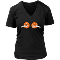 Pumpkin Boobs T-Shirt - Funny Halloween Skeleton T Shirt - Womens Plus Size up to 4X