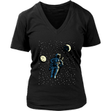 Astronaut in Space T-Shirt - Moon Star Planet Tee - Spaceman