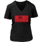 Ticket to Hell T-Shirt - Halloween T Shirt - Womens Plus Size up to 4X