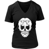 Skull of Cats Graphic Shirt - Cat And Bone Tshirt - Spooky Halloween Costume - Womens Plus Size Up To 4X