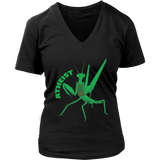 Atheist Praying Mantis Pun Tshirt - Atheism Humor Tee - Womens Plus Size Up To 4X