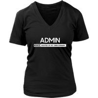 Admin Master of My Own Domain Shirt - Administrative Officer - Womens Plus Size Up To 4X