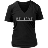 Believe T-Shirt - Positive Tshirt - Have Faith Tee Shirt -  Womens Plus Size Up To 4X