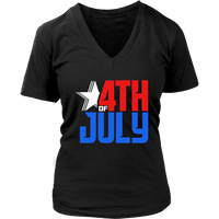 Patriotic Tshirt - 4th of July T-Shirt - Red White Blue T Shirt - Womens Plus Size Up To 4X