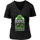 Atheist Scientist T-Shirt - Science Religious Beliefs Tee - Womens Plus Size Up To 4X