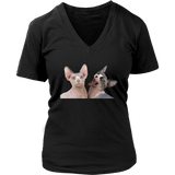 Grumpy Cats T-Shirt - Funny Pets Tshirt - Animal Lover Tee - Womens Plus Size up to 4X