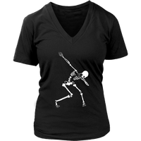 Dabbing Skeleton Halloween T-Shirt - Dab Dance Scary Monster - Womens Plus Size Up To 4X