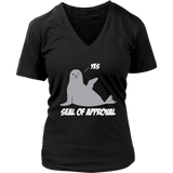 Seal of Approval Funny Graphic Shirt - Marine Animal Tees - Womens Plus Size Up To 4X