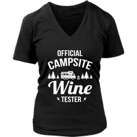 Camp Site T-Shirt - Drinking Tshirt - Wine Drinker Camper - Womens Plus Size up to 4X