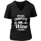 Camp Site T-Shirt - Drinking Tshirt - Wine Drinker Camper - Womens Plus Size up to 4X