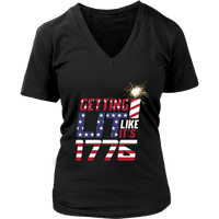 4th of July T-Shirt - Fireworks T - Independence Day Tee - Womens Plus Size Up To 4X