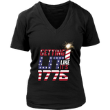 4th of July T-Shirt - Fireworks T - Independence Day Tee - Womens Plus Size Up To 4X