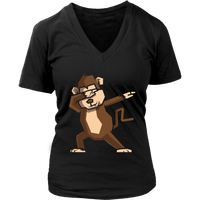 Dabbing Monkey T-Shirt - Funny Ape Dab T Shirt - Womens Plus Size up to 4X