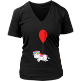 Balloonicorn T-Shirt - Unicorn Balloon Birthday Tshirt - Womens Plus Size up to 4X