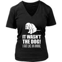 Inappropriate Fart Shirt - Dog Joke Graphic Shirt - Animal - Womens Plus Size Up To 4X