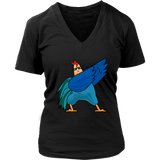 Dabbing Chicken T-Shirt - Funny Rooster Dab T Shirt - Womens Plus Size up to 4X