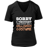 Sarcastic Halloween Costume Joke Tshirt - Fashionista Outfit - Womens Plus Size Up To 4X