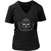 Smoking Skull T-Shirt - Spooky Halloween Tshirt - Womens Plus Size up to 4X