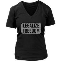 Legalize Freedom Tshirt - Politics Novelty T-Shirt - Womens Plus Size up to 4X