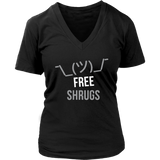 Free Shrugs Tshirt - Shrugging Stick Man Novelty T-Shirt - Womens Plus Size Up To 4X