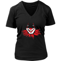 Halloween Clown T-Shirt - Scary Creepy Smiling Clown Tee Shirt - Frightening