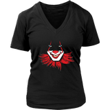 Halloween Clown T-Shirt - Scary Creepy Smiling Clown Tee Shirt - Frightening