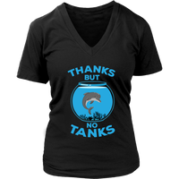 Free Dolphins T-Shirt - Animal Advocates Tshirt - Save Sea Animals - Womens Plus Size Up To 4X